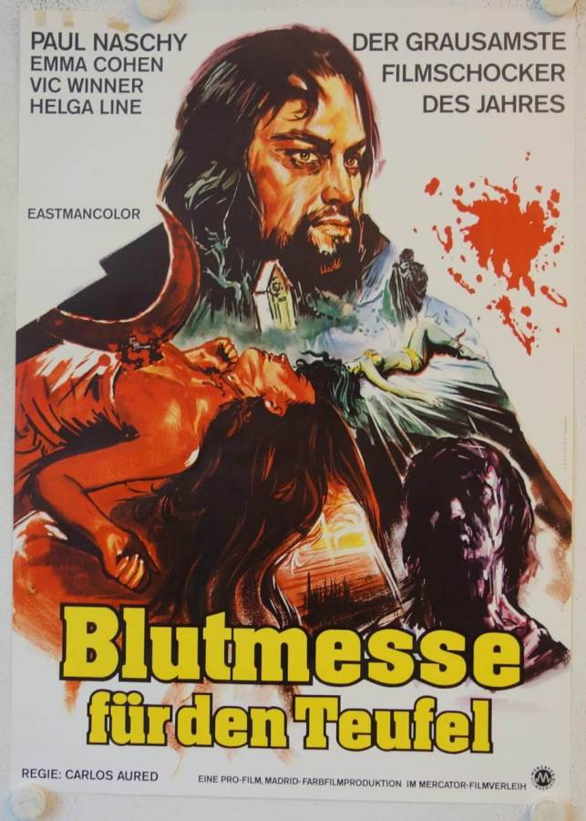 Blutmesse für den Teufel originales deutsches Filmplakat